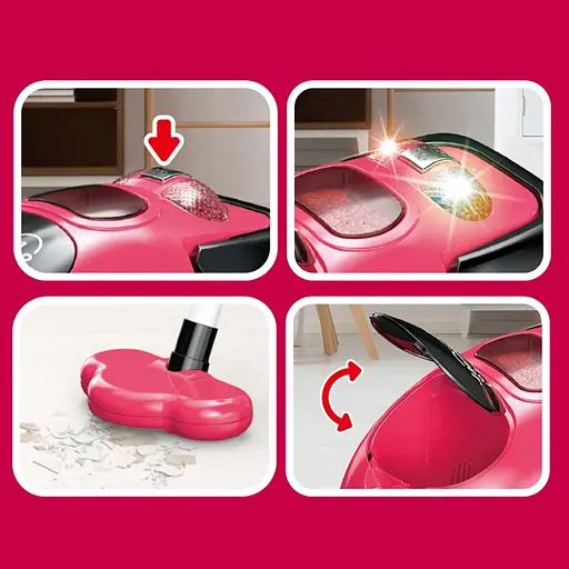 Пилосос дитячий, 19x13x11 см, підсвічування, пінопластові кульки, на батарейках, 6855A - фото 2