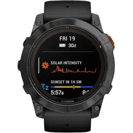 Смарт-часы Garmin Fenix ​​7X Solar Slate Gray w. Black Band (010-02778-00/01)
