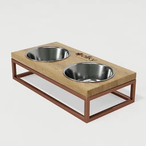 Hollky Base S — миски на підставці для маленьких собак та котів (2 × 0,45 л) - фото 7