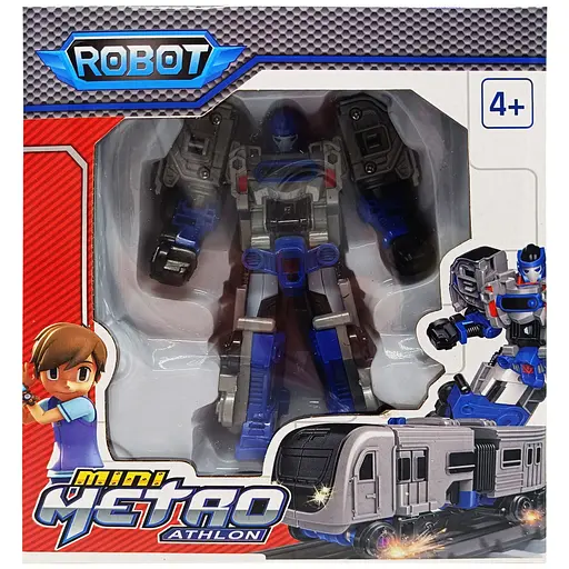 Машинка-трансформер Bambi "Tobot" 525-1, 2 в 1 Синій