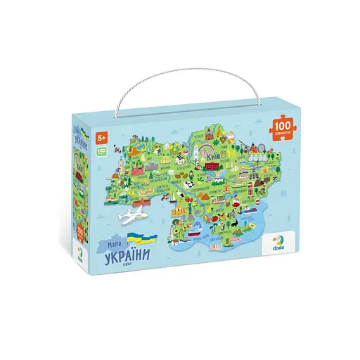 300267 Пазл «Карта України» 100 елементів - фото 2