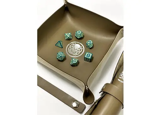 Настольная игра Планета Ігор Лоток для кубиков Ктулху (коричневий) (Dice tray Cthulhu brown) (pi-dt002) - фото 6