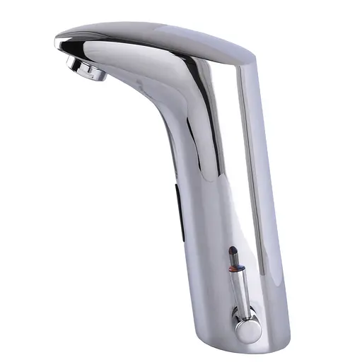 Змішувач сенсорний для умивальника Hotec 19.114 DC/AC Hot/Cold Хром - фото 2