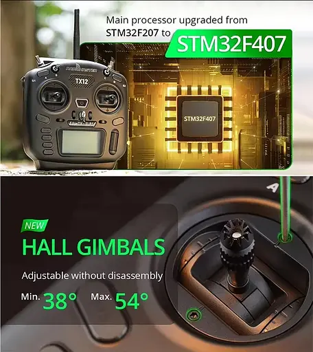 Пульт дистанционного управления RadioMaster TX12 MKII ELRS M2 черный (18771) - фото 9