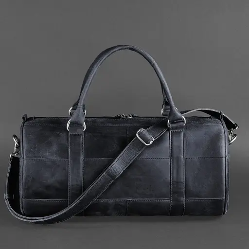 Шкіряна сумка Harper темно-синя Crazy Horse - фото 6