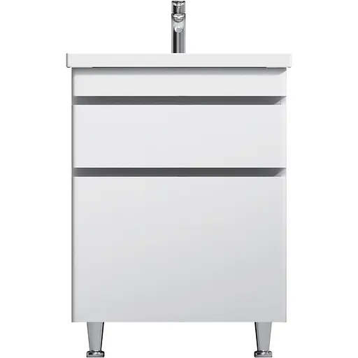 Тумба з умивальником AM.PM Hit підлогова 60 см білий M93A-FSX0602-WC0602WG38 Білий - фото 1