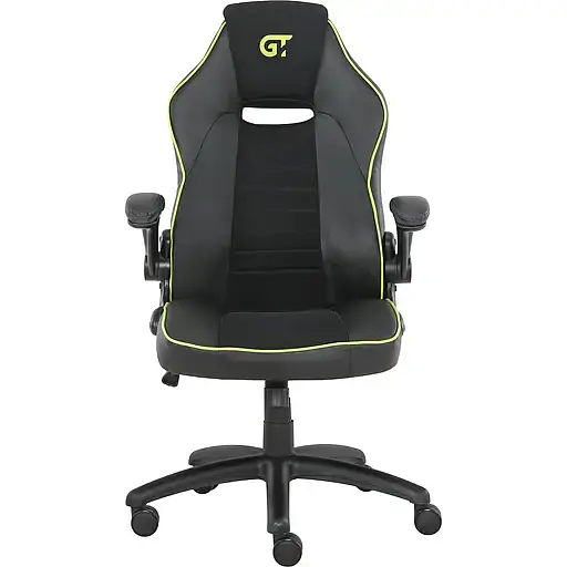 Геймерское кресло GT Racer черное с зеленым (X-2760 Black/Green) - фото 1