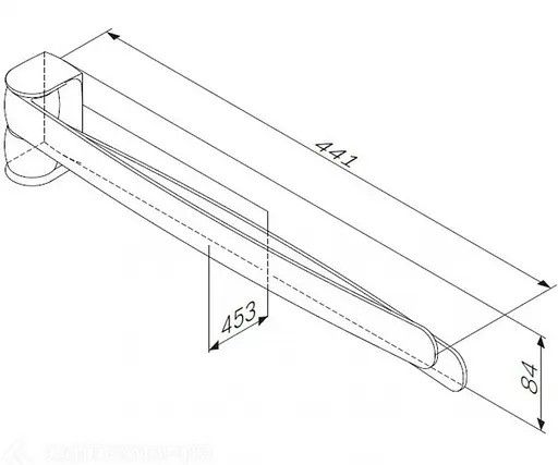 Тримач для рушника подвійний AM.PM Sensation A3032600 Хром - фото 4