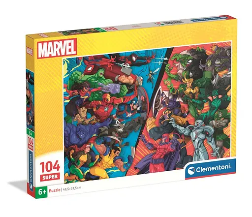 Пазл Marvel Герої VS Лиходії - 104 шт. Clementoni 25059