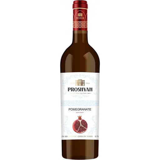 Вино Proshyan Гранатове червоне напівсолодке 0.75 л