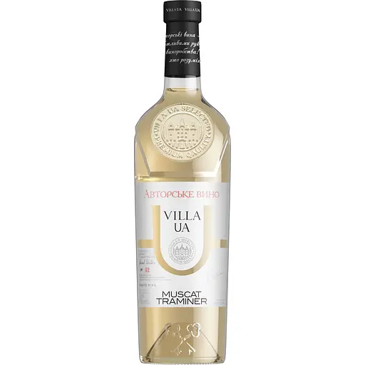 Вино Villa UA Мускат-Трамінер біле напівсолодке 0.75 л