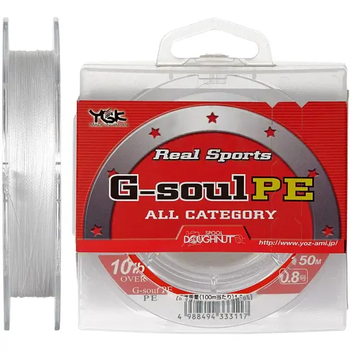 Шнур YGK Real Sports G-Soul PE 150 м (білий) 0.4/0.104 мм 6 lb