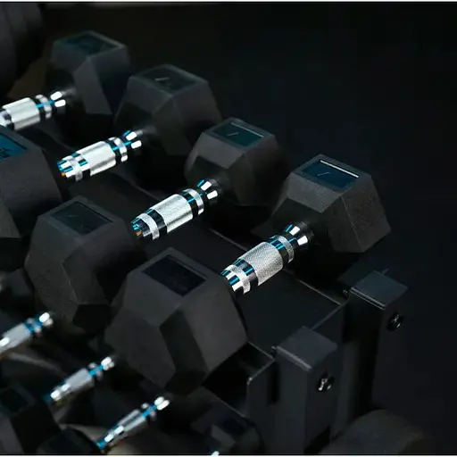 Стойка Trex Sport 3-уровневая для гантелей, грифов и гирь TX-075DR - фото 8