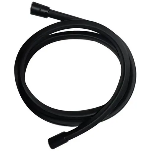 Шланг для ручного душа Qtap Hadice 1600 мм прямоугольный QTHADPVCSQ160B Black Matt - фото 1