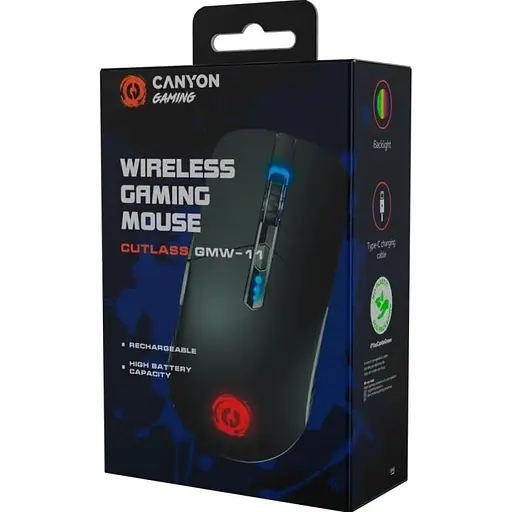 Миша Canyon CUTLASS RGB Wireless Black (CND-SGMW11B) - фото 6