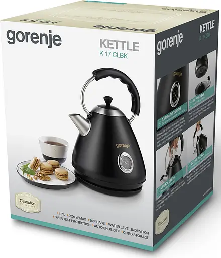 Электрочайник Gorenje K17CLBK - фото 2