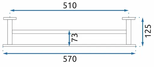 Вішалка подвійна для рушника Rea Oste 2 black REA-80036 Чорний - фото 4