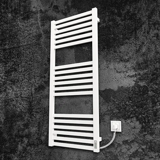 Електрична рушникосушарка Kosser Герда 1200x500 ER тайм. білий ДГ04ERW, Білий матовий, Праве - фото 1