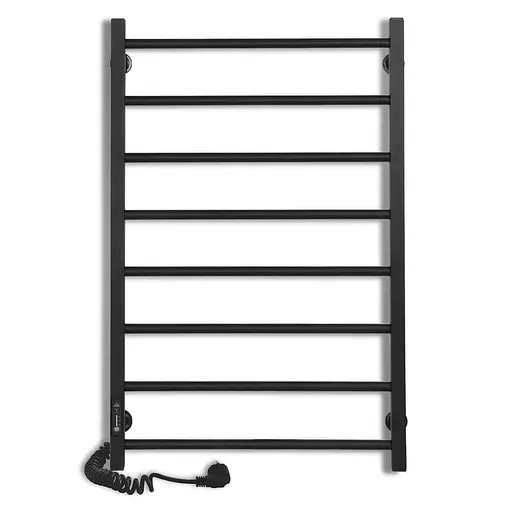 Электрический полотенцесушитель Laris Зебра Альфа ЧФЧ8 500x800 Е левый R3 73207628, Черный матовый, Левое, Электронный - фото 2
