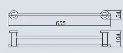 Тримач рушників Gappo 65.5 см G1809 - фото 5