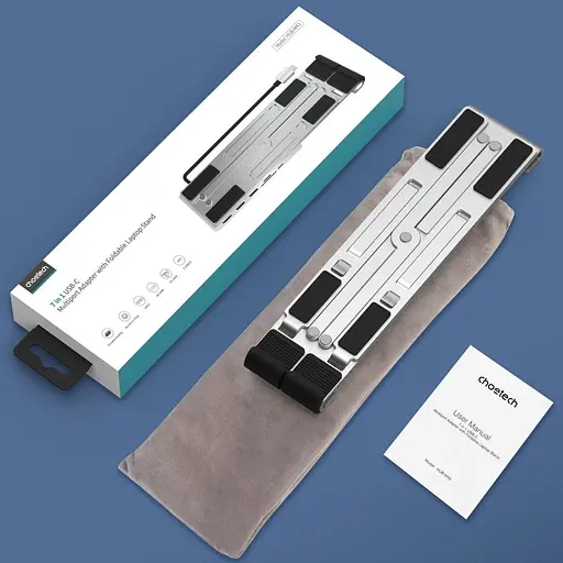 Док-станція для ноутбука Choetech 7-in-1 HUB-M43-SL (90620) - фото 10