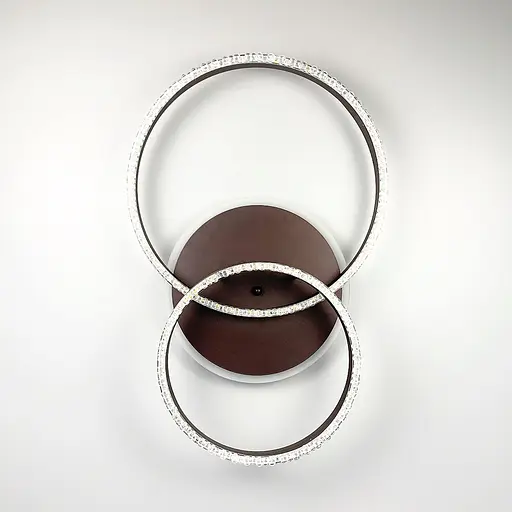 LED люстра цвета coffee с золотистой фурнитурой Line.F A 55061/2B RGB CF - фото 1