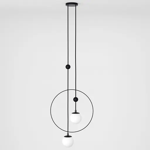 Підвісний стельовий світильник Babich Studio Sunderline 2B Black (RAL 9005) - фото 2