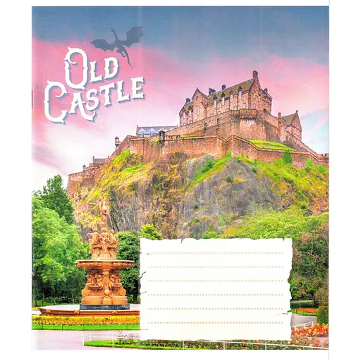 Зошит загальний "Старі замки" Leader 048-600179L-5 у лінію, 48 аркушів (959060) - фото 1