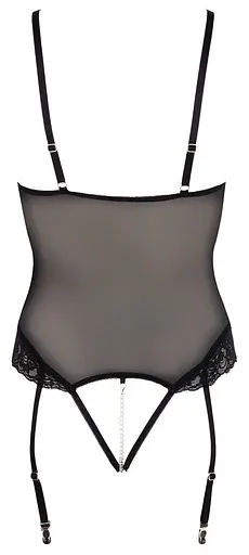 Боді Cottelli Bondage otwarte XL (чорний) - фото 17