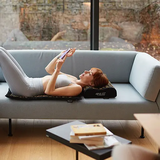 Коврик акупунктурный с подушкой 4FIZJO Ergo Mat Аппликатор Кузнецова Black/Gold (P-5907739313881) - фото 6