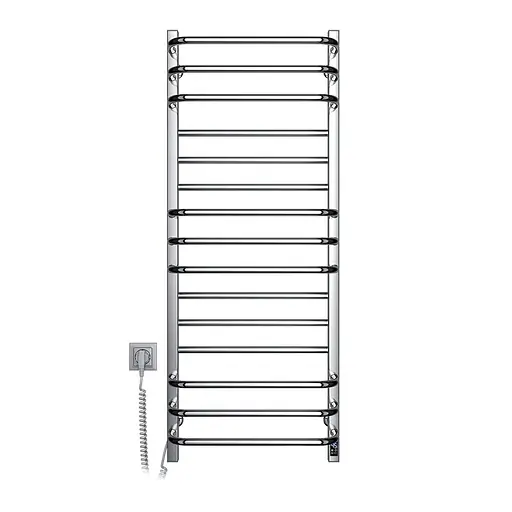 Электрический полотенцесушитель Navin Грандис 480x1200 Sensor левая с таймером полированная 10-043153-5010, Хром, Левое, Электронный - фото 3