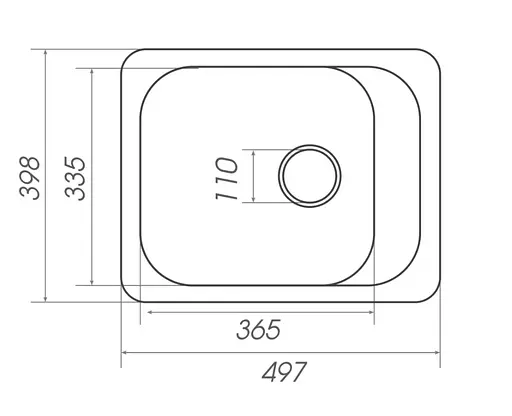 Кухонная мойка Platinum 4050 KORRADO (SP000027529) - фото 5