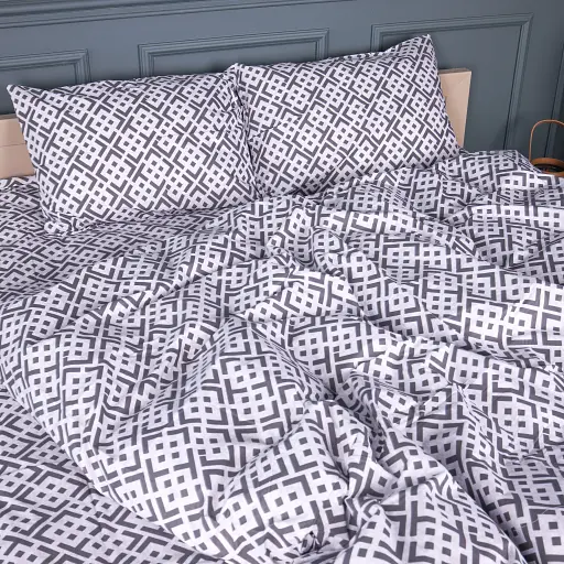 Наволочка Mirson бязь Abstract Graphite 50х70 см (2200013165569) - фото 4