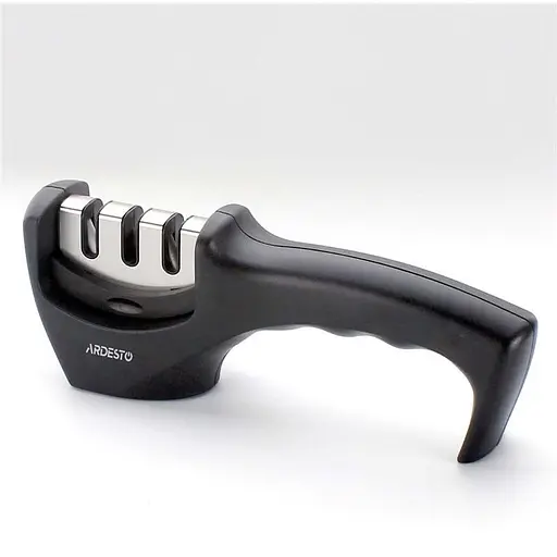 Точилка для ножів Ardesto Gemini 20.5x5.5x7.5 см чорна (AR1920BS) - фото 2