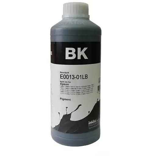 Чорнило InkTec Epson E0013, Black, S22, SX125/130, T26/27, TX200/210, 1 л, пігментні (E0013-01LB)