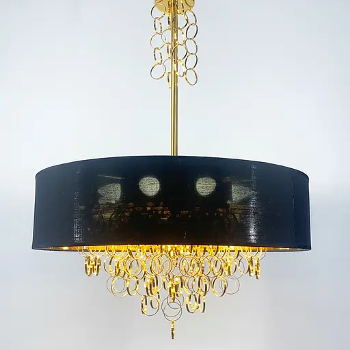 Люстра із серії Curtis в чорному кольорі Line.F Діаметр 60см - фото 6