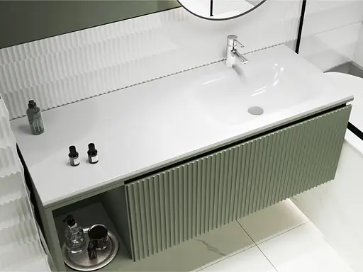 Умивальник Miraggio Jessel 1200 R 0001056, Білий - фото 2