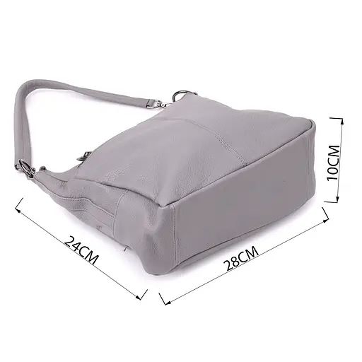 Женская сумка Vintage с двумя ремешками из натуральной кожи 28х24х10 см sum0027577 - фото 3