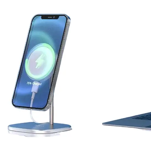 Бездротовий ЗП HOCO CW32 Happiness magnetic desktop wireless charger Magsafe для серії iPhone 12 - фото 1