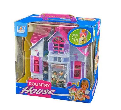 Домик раскладной F611 Sweet Home с фигурками, с мебелью, в коробке (6903168541016) - фото 4