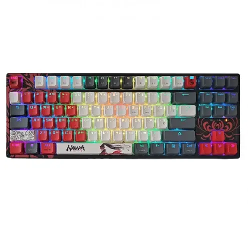 Клавіатура бездротова Bloody WS87, Naraka, Bluetooth / USB 2.4GHz / USB, механічна (перемикачі BLMS Red Plus), RGB-підсвічування, акумулятор - фото 2