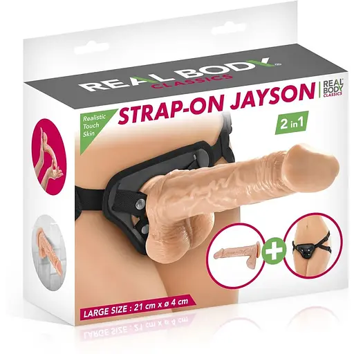 Жіночий страпон-трусики 2в1 Real Body - Jayson - фото 3