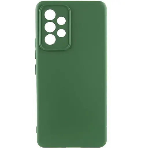 Чохол Silicone Cover Lakshmi Full Camera (AA) для Samsung Galaxy A53 5G Зелений / Dark green