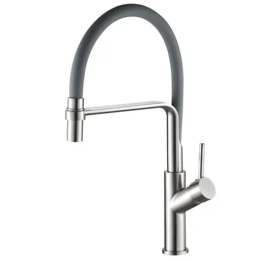 Смеситель для кухни Globus Lux Denver Flex GDF-32-08-02 Серый - фото 2