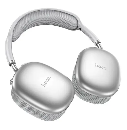 Навушники Hoco Bluetooth W35 Air Triumph BT headphones сріблясті - фото 3