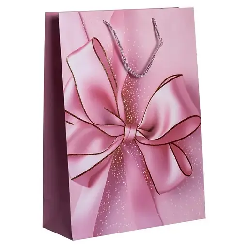 Подарунковий пакет Yiwu HP-10359-14 з бантом 30х12х42 см 12 шт. - фото 11