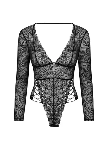 Боді Obsessive Merlys M/L (чорний) - фото 5