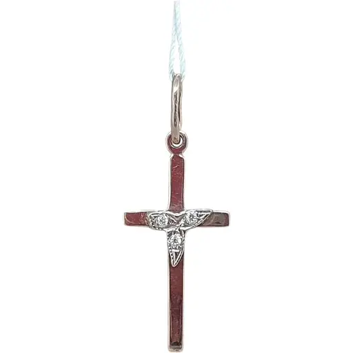 Золотий хрестик Гаразд з діамантами. 304053