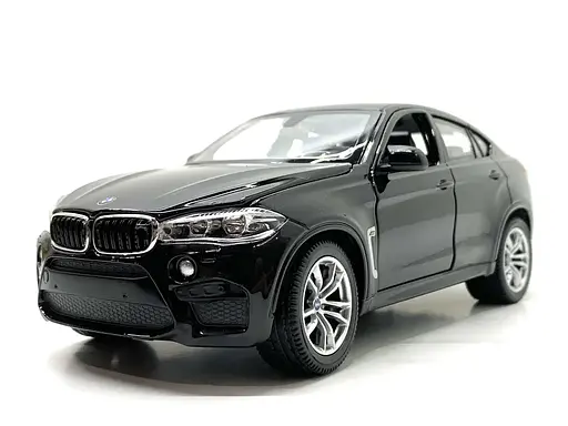 Машинка коллекционная металлическая BMW X6M Rastar 56600 1:24 черный - фото 2