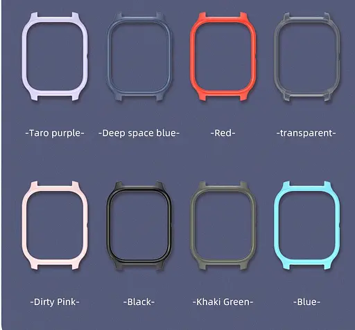 Защитный бампер Tamister для смарт-часов Amazfit GTS серо синий - фото 2